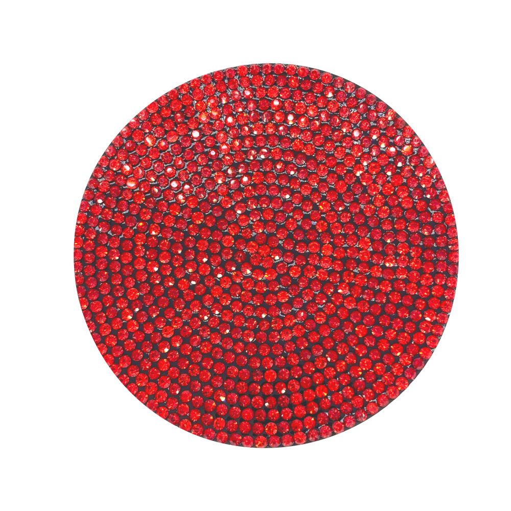Cross-border exclusive for creative full-Diamond automotive products coasters diamond-encrusted non-slip insulated water Cup slot silicone rhinestone coasters