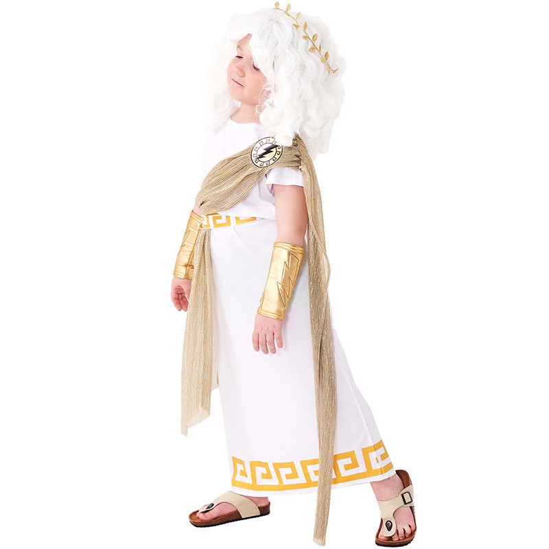 Halloween foreign trade style children's day role playing ancient Greek myth Zeus costume Rome suit