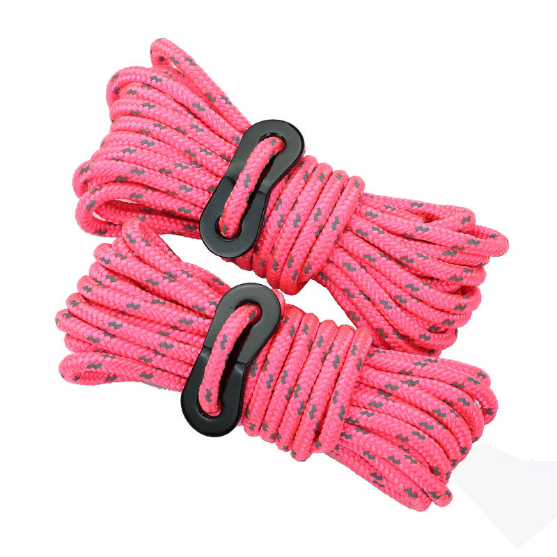 4-piece outdoor camping camping tent stretch canopy windproof rope 4mm reflective umbrella rope binding rope factory wholesale