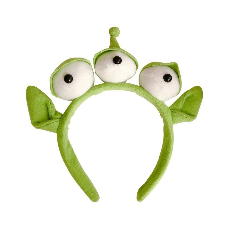 Japanese and Korean Animation Peripheral Cartoon Headband Three-eyed Headband New Style Cute Funny Headband Plush Cute Headwear for Women