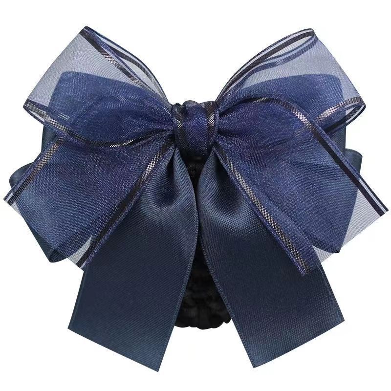 Western style professional nurse headdress flower female Net pocket mesh hair accessories hair net cover updo hair bow work hairpin New
