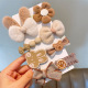23# plush bow tie rabbit ear 8-piece set [exquisite card]]