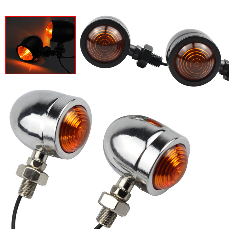 Harley motorcycle modified fog light motorcycle mini turn signal motorcycle brake light small retro turn light