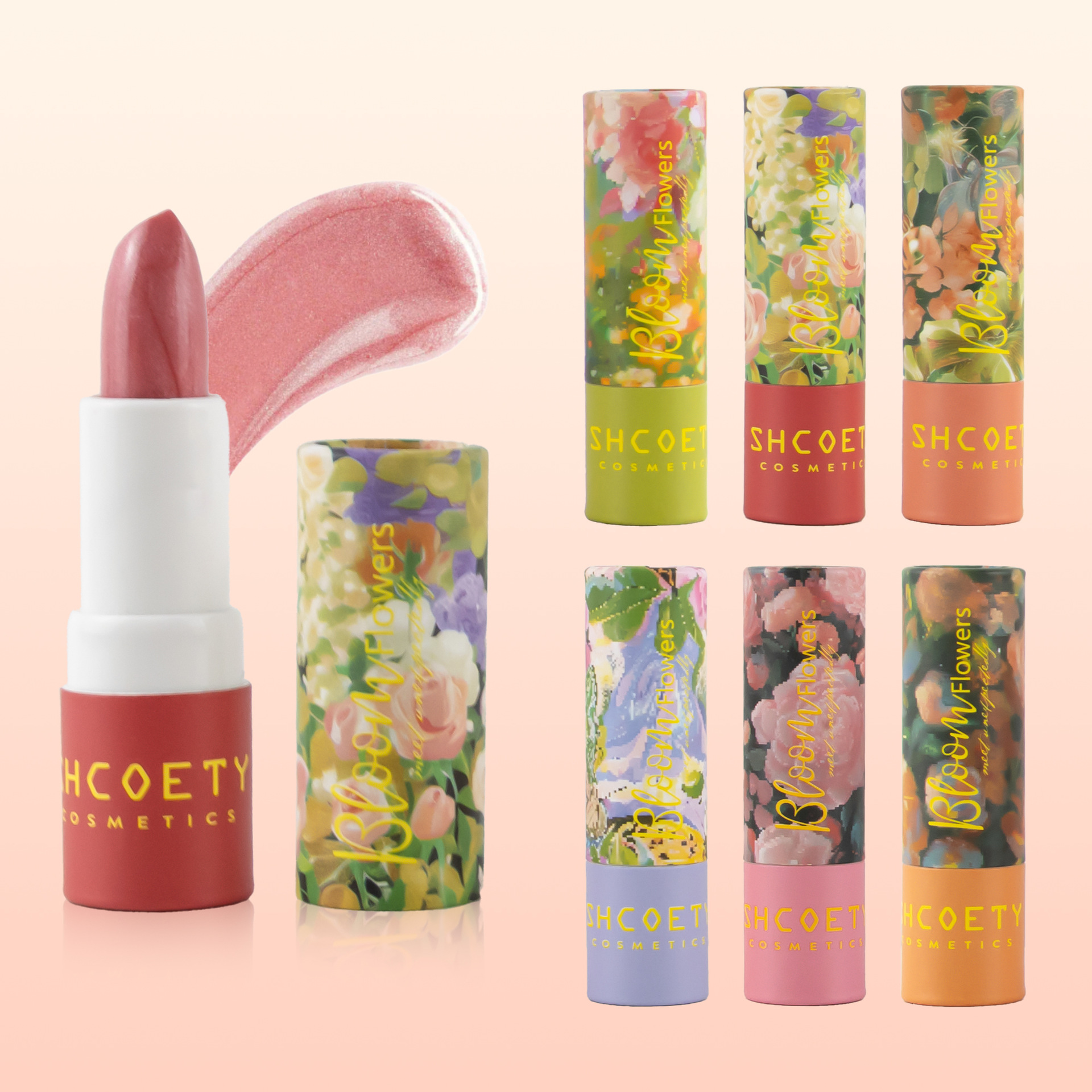 New SHCOETY Moisturizing Lasting Lip Balm Lipstick Deflectating Cross-border Nude Color