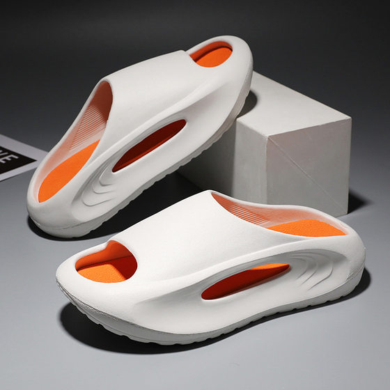 Slippers Men's Summer Outdoor Wear Trendy Sports Sandals and Slippers Thick Sole Dung Feeling Outdoor Casual Internet Celebrity Sandals Men's Beach
