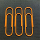 10cm paper clip orange