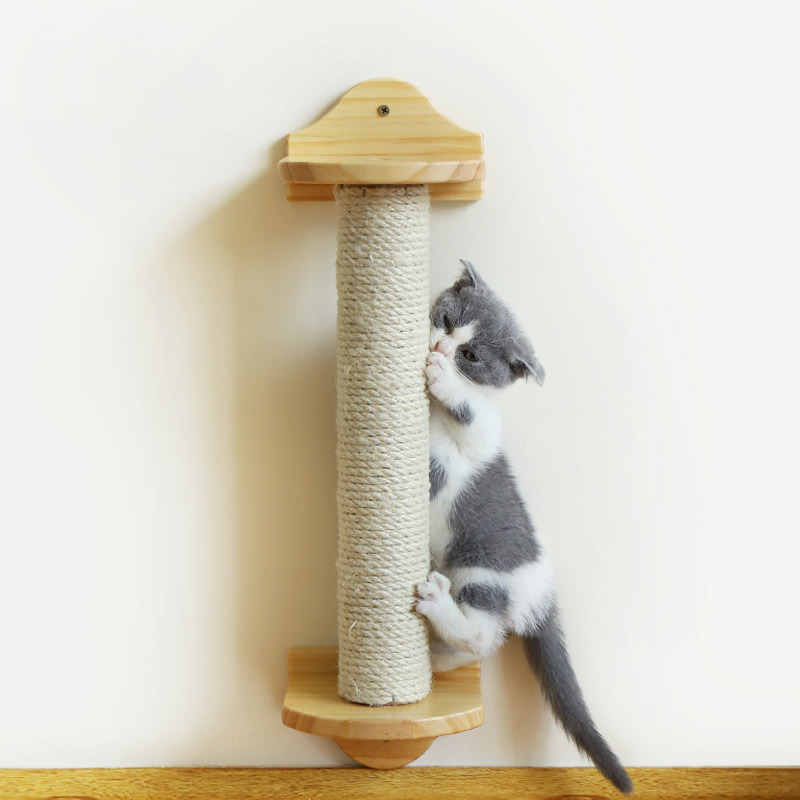 야옹 요정 고양이 잡아 열 고양이 등산 랙 애완 동물 용품 단단한 나무 고양이 등반 랙 사이 잘 기둥 고양이 용품 재미있는 고양이 장난감