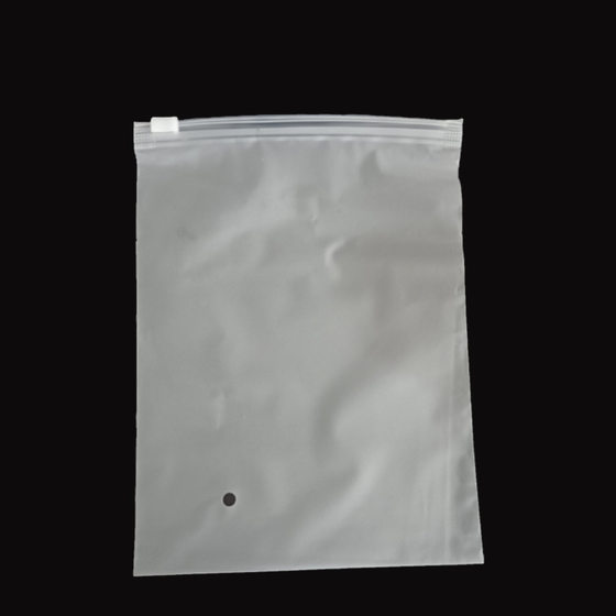 Transparent cpe frosted zipper bag panties garment bag wholesale pe plastic self-sealing bag socks underwear bag spot