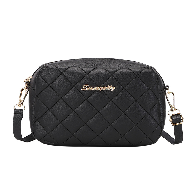 Bag Women's 2021 New Trendy Fashion Design Popular Embroidered Rhombic Shoulder Crossbody Bag Cross-border Wholesale