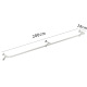 Stainless steel V-shaped wall frame length 200cm-strong load bearing