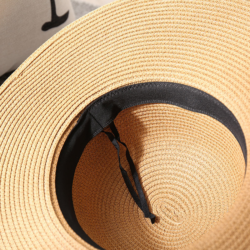 Holiday Hat Seaside Straw Hat Women's Summer Beach Hat Small Fresh Foldable Sun Hat