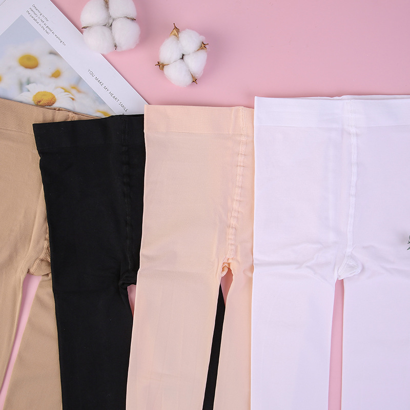Children's dance socks practice white socks spring and autumn thin pantyhose girls summer white dance leggings stockings