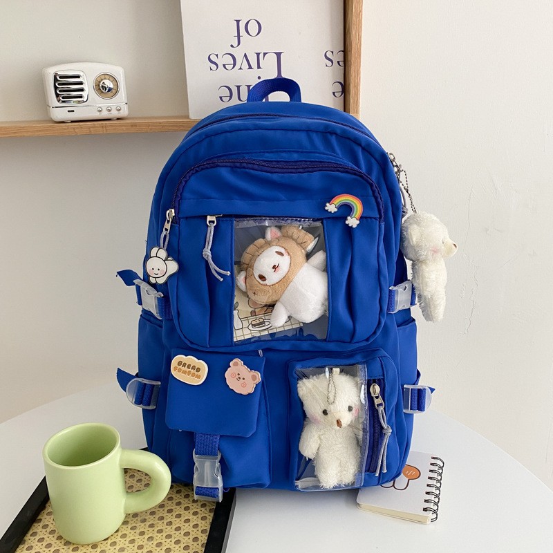Large Capacity Backpack for High School Students ins Japanese Style Junior High School Student Schoolbag Women's Korean Style chic Mori Style Girls' Backpack