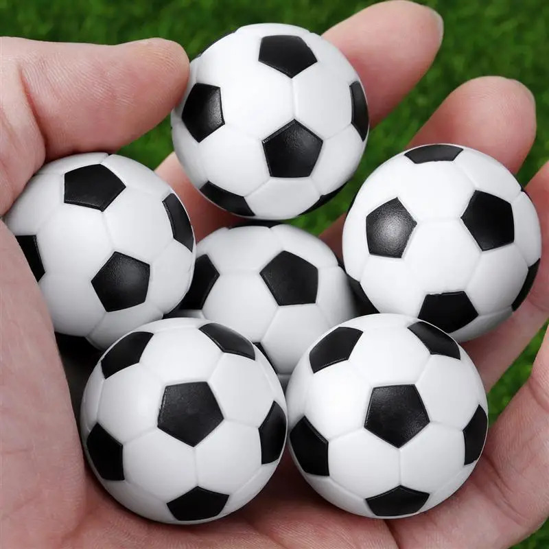 36mm black and white football 6 pcs/pack table football plastic Football/small ball/special ball/accessories football