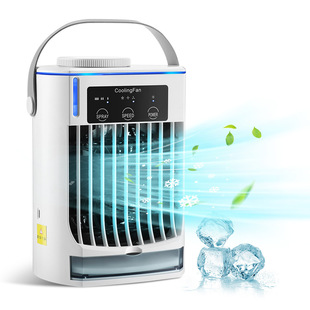 Factory direct sale cold air household spray humidifier fan water cooled air conditioning fan USB desktop cold fan cooler