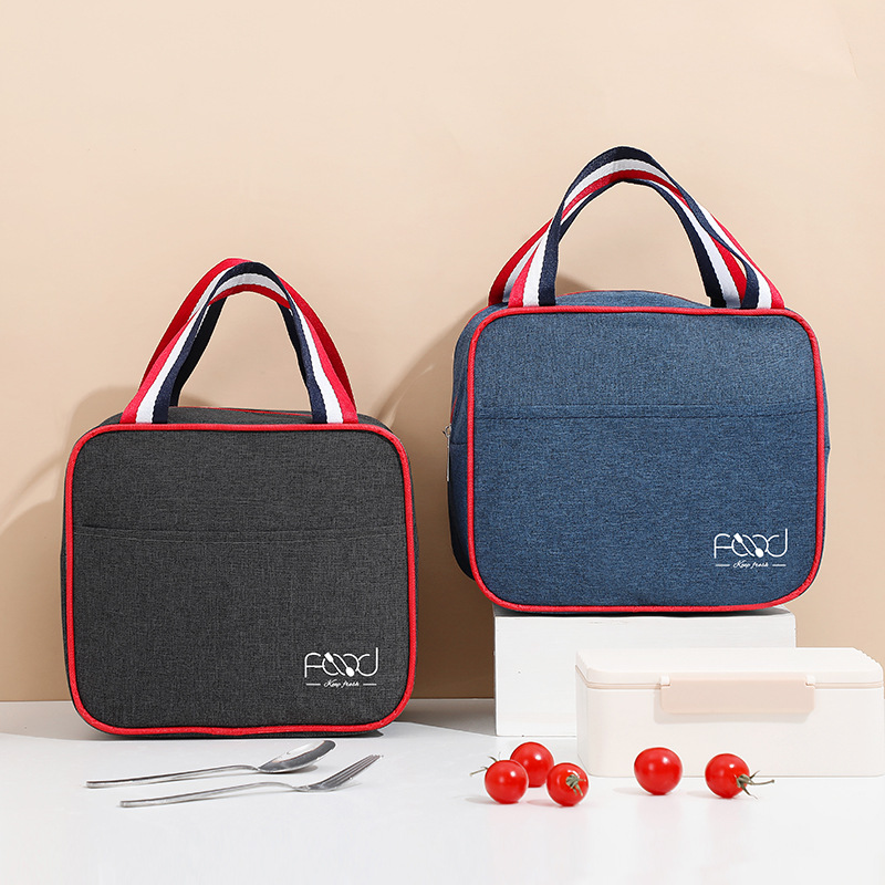 Cross-border hot lunch lunch bag square insulation bag office worker lunch box bag portable insulation bag manufacturer