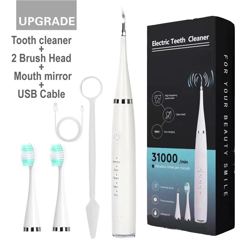 Cross-border new household ultrasonic dental cleaner multifunctional portable suit smart electric handheld dental cleaner wholesale