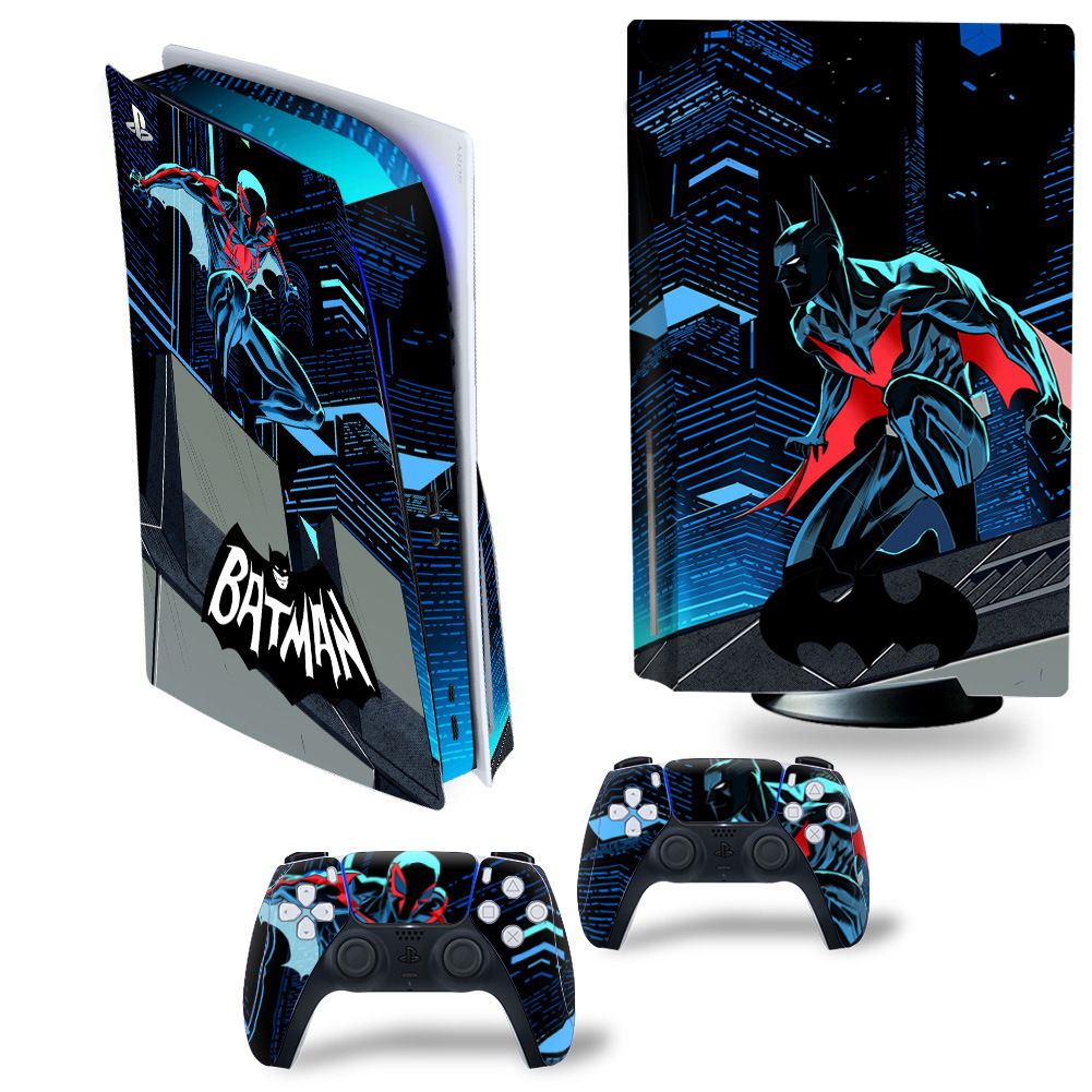 PS5 CD-ROM Game Machine Sticker Cool Host Sticker Protective Film Marvel Theme Sticker Environmental Protection No Glue