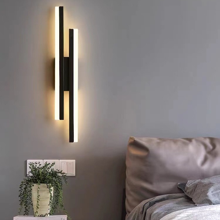 Simple Modern long wall lamp living room background wall led decorative lamp 2023 New Internet celebrity bedroom bedside lamp