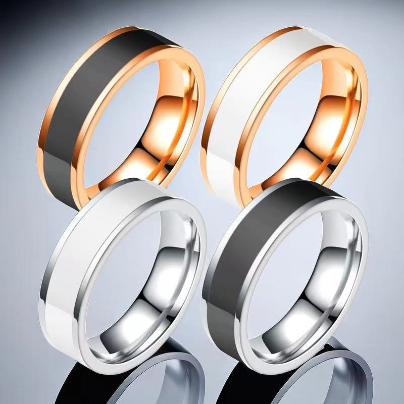 Брендовое универсальное кольцо из нержавеющей стали, оптовые продажи, 6mm