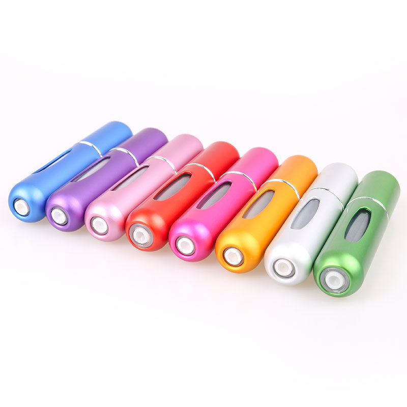 5ml perfume bottle sub-bottle bottom filling self-pump type recyclable rechargeable spray bottle sample portable cosmetic bottle