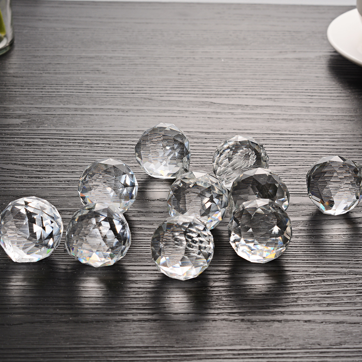 Transparent Crystal Lighting Ball 20.30.40.50.60 Lighting Furniture Home Bead Curtain Bead Pendant Accessories Supply