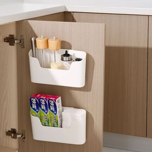 Wall Hanging Storage Box Kitchen Refrigerator Door Storage Box Punch-Free Bed Shelf Wall Hanging Cosmetic Filing Box