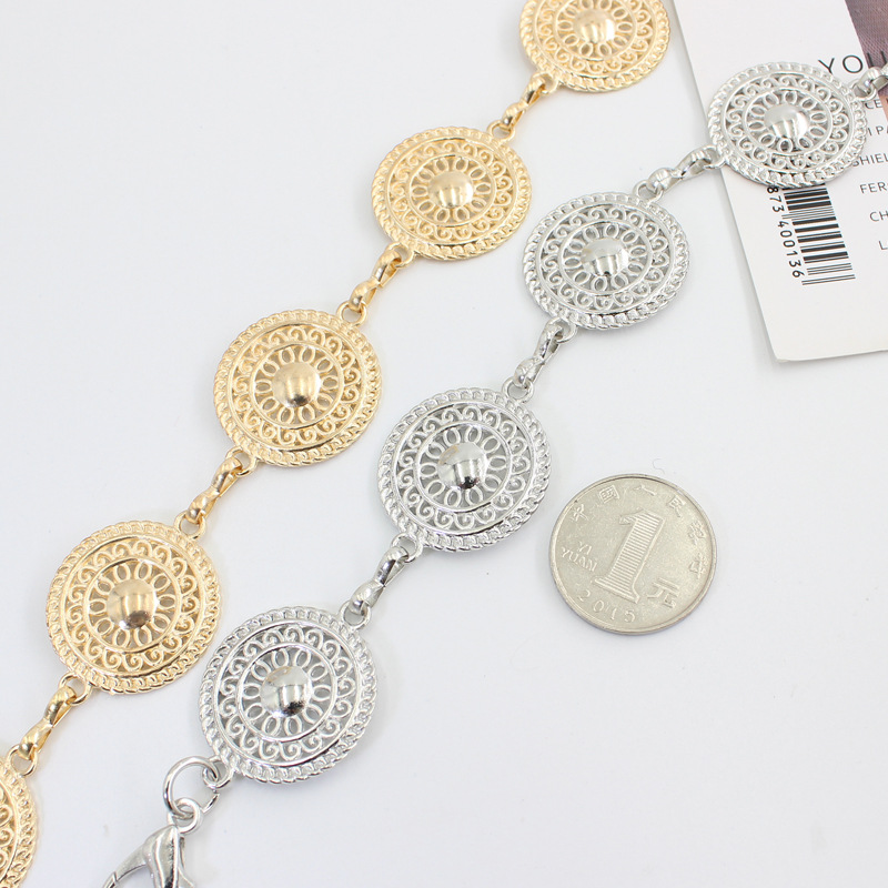 Spring and summer hook adjustable waist chain women's European and American fashion metal string with dress sweater decorative waist chain