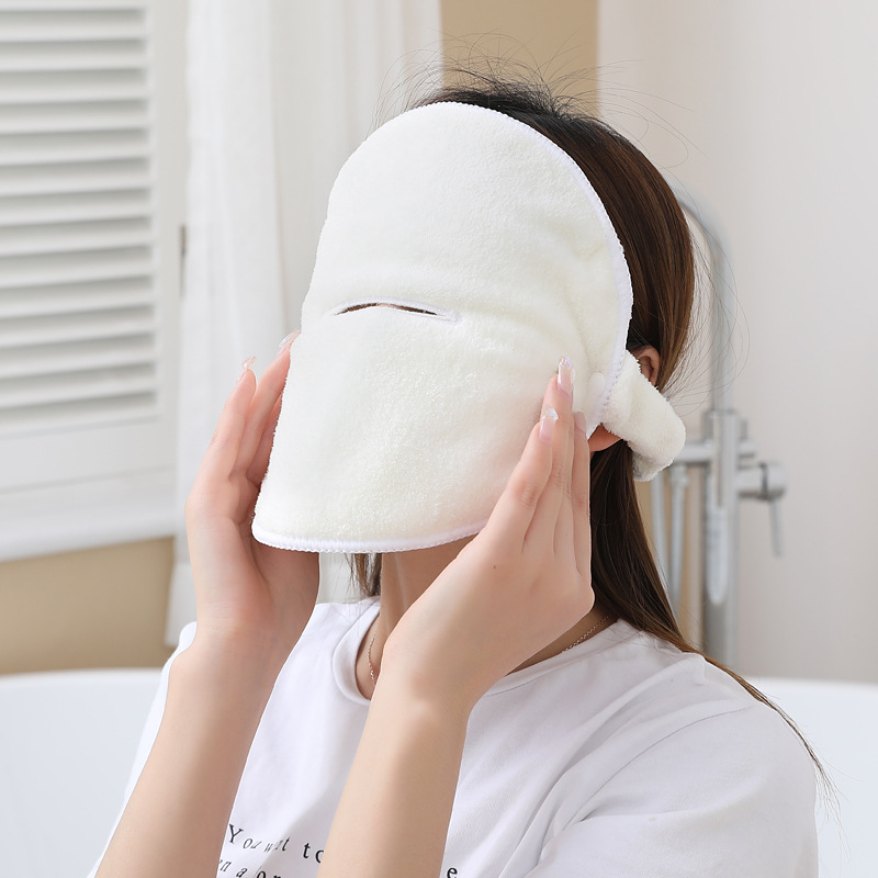 Hot compress towel beauty salon mask towel double thick face towel moisturizing mask cover a generation of hair