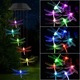 Solar Wind Bell Lamp (Green Dragonfly)