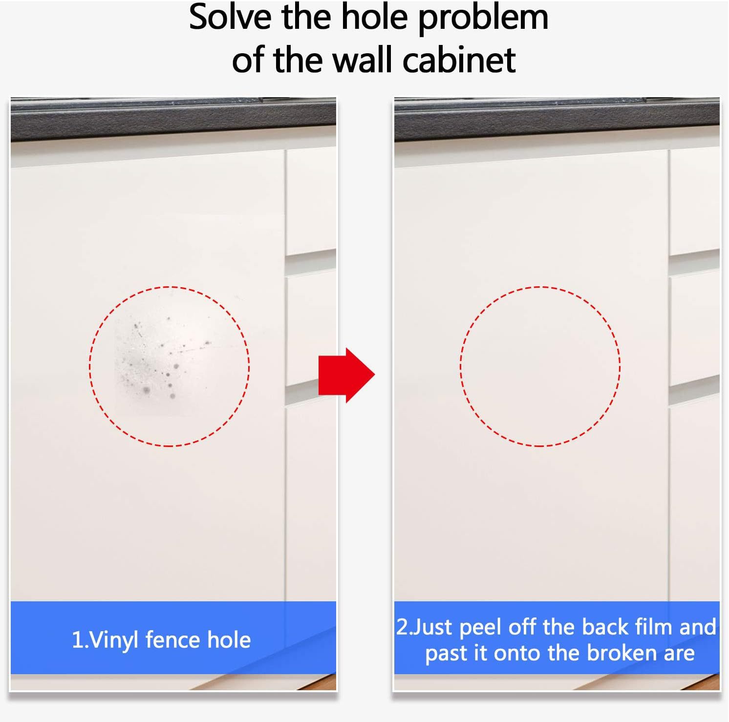 Foreign trade hot in stock vinyl wallboard repair stickers wall fence hole stain cover stickers