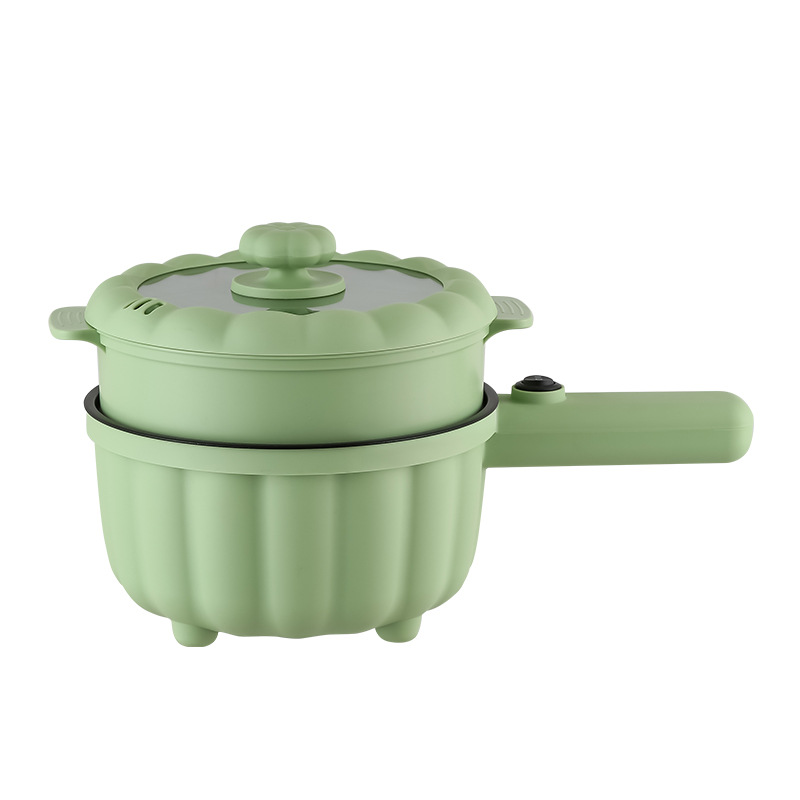 Yuerde Direct Supply Pumpkin Long Handle Electric Cooking Pot Multifunctional Electric Cooking Pot 2-3 People Non-Stick Cooking Noodles Electric Hot Pot