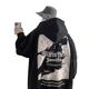 American retro sweater men's spring and autumn hiphop fashion brand ins loose plus size vintage couple hooded jacket