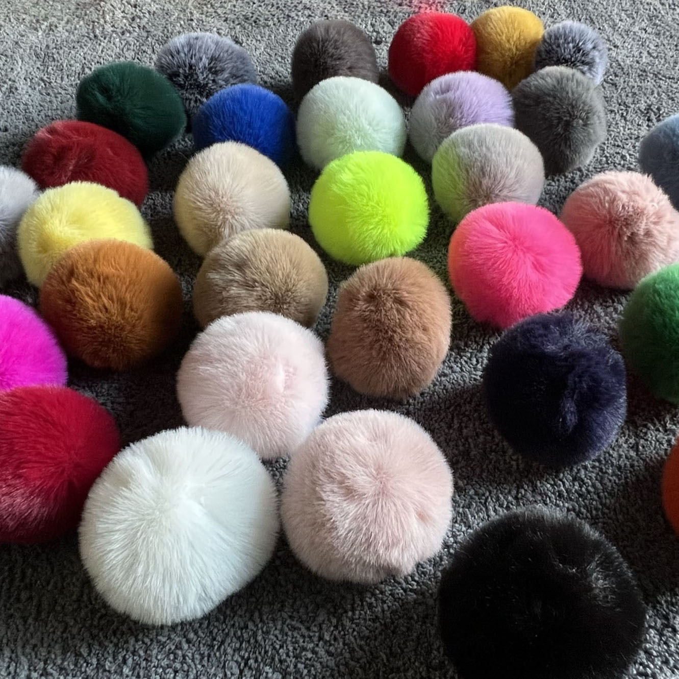 imitation rabbit fur ball artificial wool plush diy handmade jewelry wool ball clothing hat shoe accessories hair accessories accessories