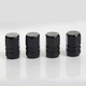 1 Metal Black valve cap