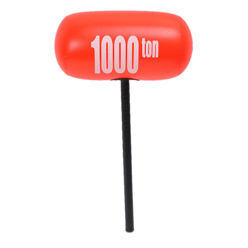Factory wholesale large color thousand ton hammer PVC children inflatable toys hammer floor Push sweep code gift hammer