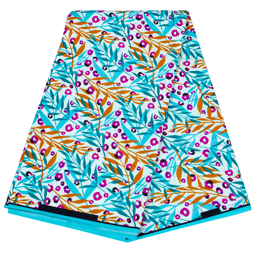 African ethnic batik printed fabric with double-sided geometric patterns for clothing, cross-border sourcing from AliExpress and Amazon