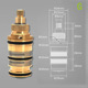 Thermostatic valve core G series