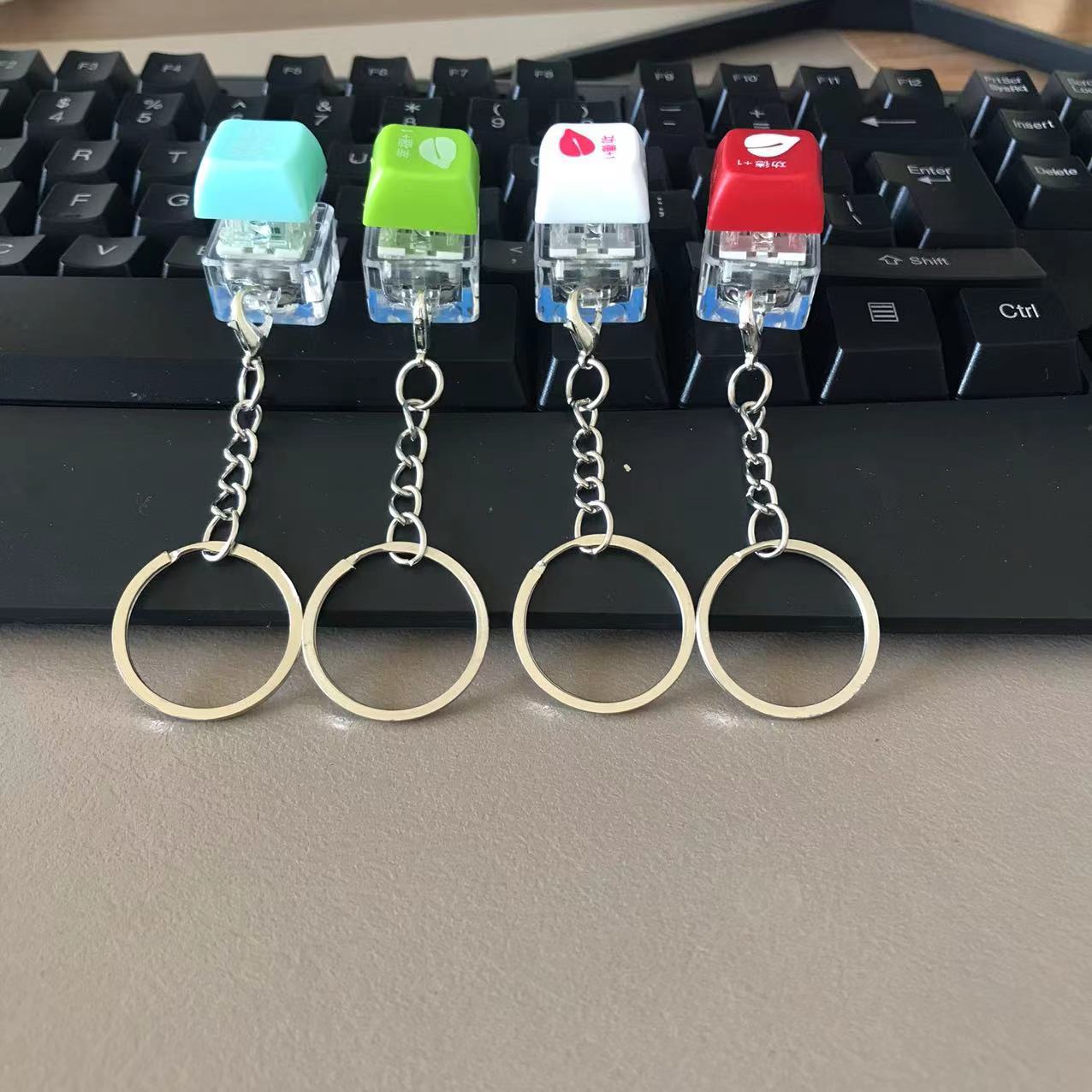 Muyu Gongde +1 plus one keyboard button accumulator keychain pendant electronic keycap button decompression toy