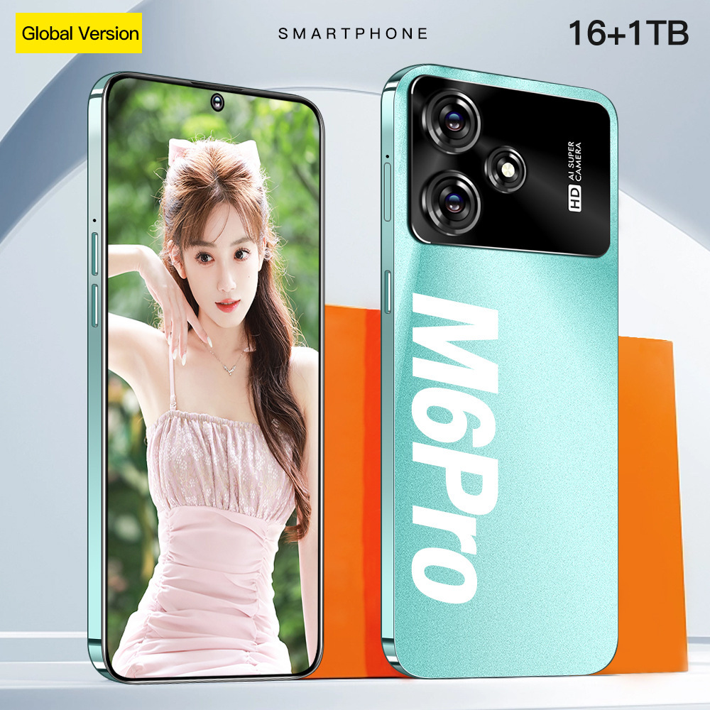 Cross-border in stock 4G new popular M6 pro smart phone Android 3 + 32GB cross-border mobile phone manufacturers one-piece delivery