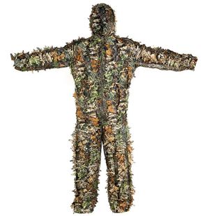 Maple Leaf Camouflage Clothing Two-Piece Geely Clothing 3D Three-Dimensional Leaf Clothing Hunting Camouflage Clothing Large Leaf Clothing