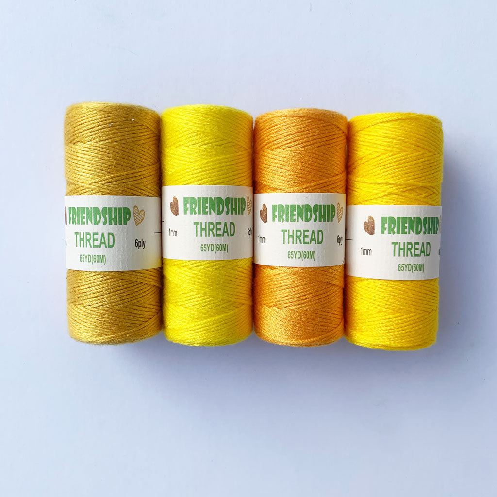 Factory Direct color tassel line Friendship Line 1mm color cotton tassel line DIY bracelet necklace rope