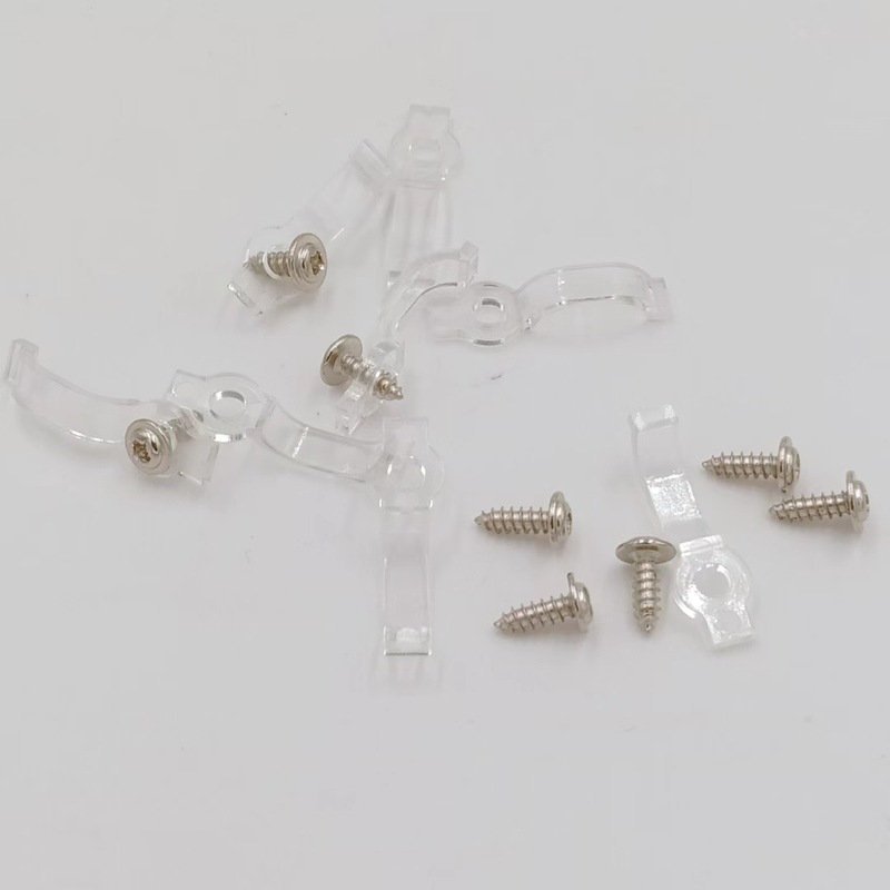 LED裸板スリーブシリコンランプ固定クリップ付き8mm 10mm 12mm透明スリーブゴム留め具|undefined