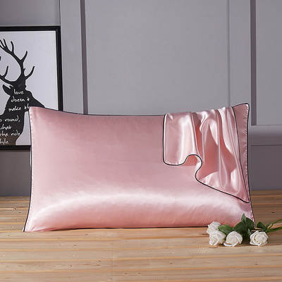 Summer Silk Pillowcase Silk Pillow Cover Ice Silk Pillow Towel Single Silk Latex Pillow Cover Silk Pillow Cover