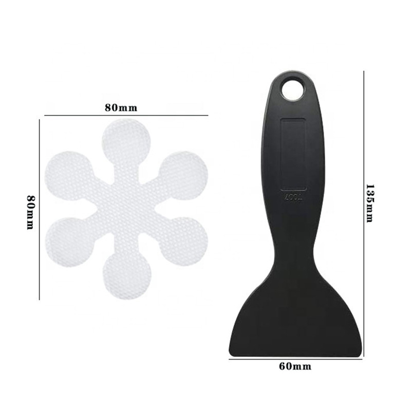 Amazon in stock snowflake PEVA shower strip pedal floor tile board stickers home bathtub non-slip stickers