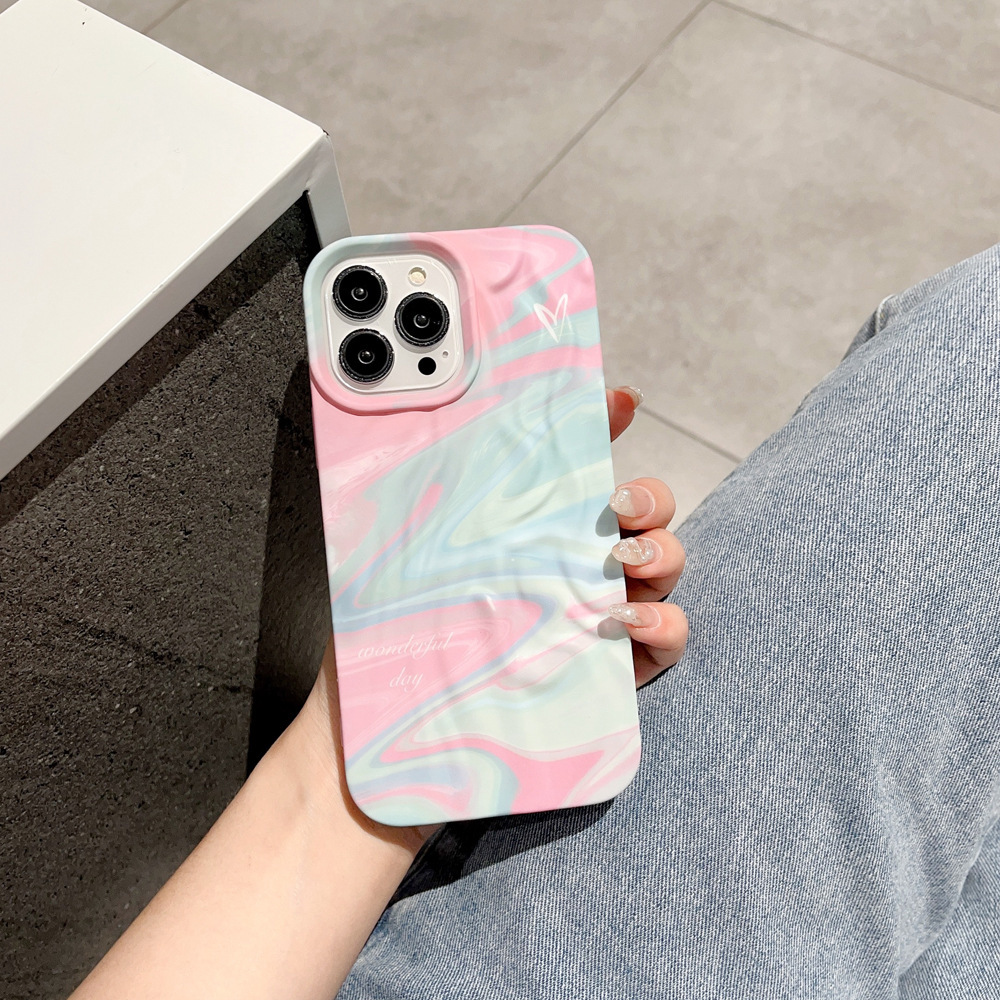 Vimi-Dye Wrinkle Pattern Ink for iPhone16promax Apple 13 Mobile Phone Case Three-Dimensional Skin Feeling 12 Water Sticker 11