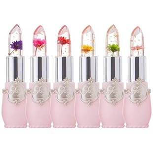 Strict selection and supply of hot-selling flowers jelly lipstick lipstick non-stick cup non-decolorizing dried flower moisturizing color changing lipstick lipstick lipstick