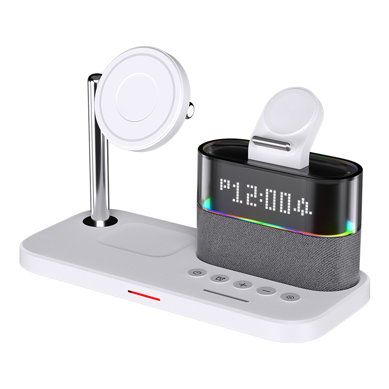 SOURCE New magnetic wireless charger three-in-one wireless charger for Apple mobile phone headset Watch 1-9 generation