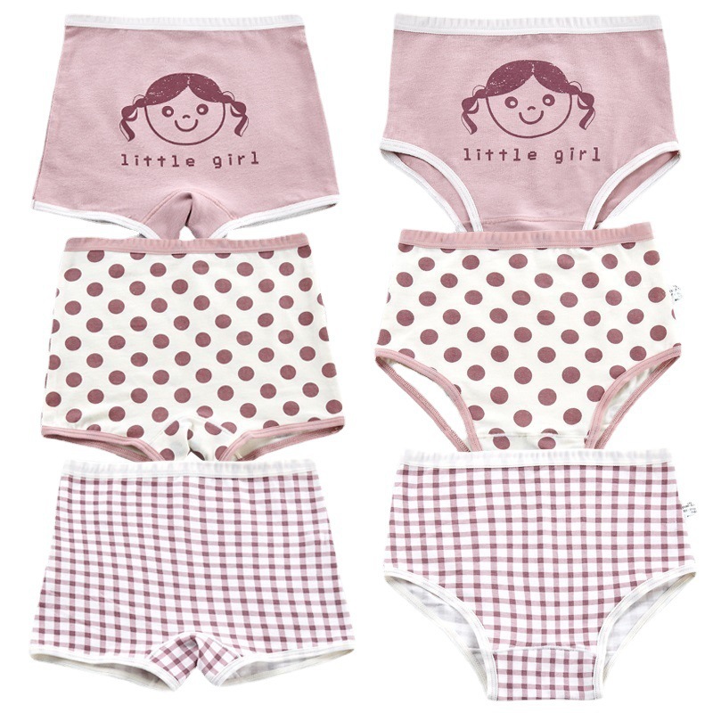 Clearance wholesale children's underwear girls boxer girls cotton triangle short bottoms small and medium-sized children's breathable generation