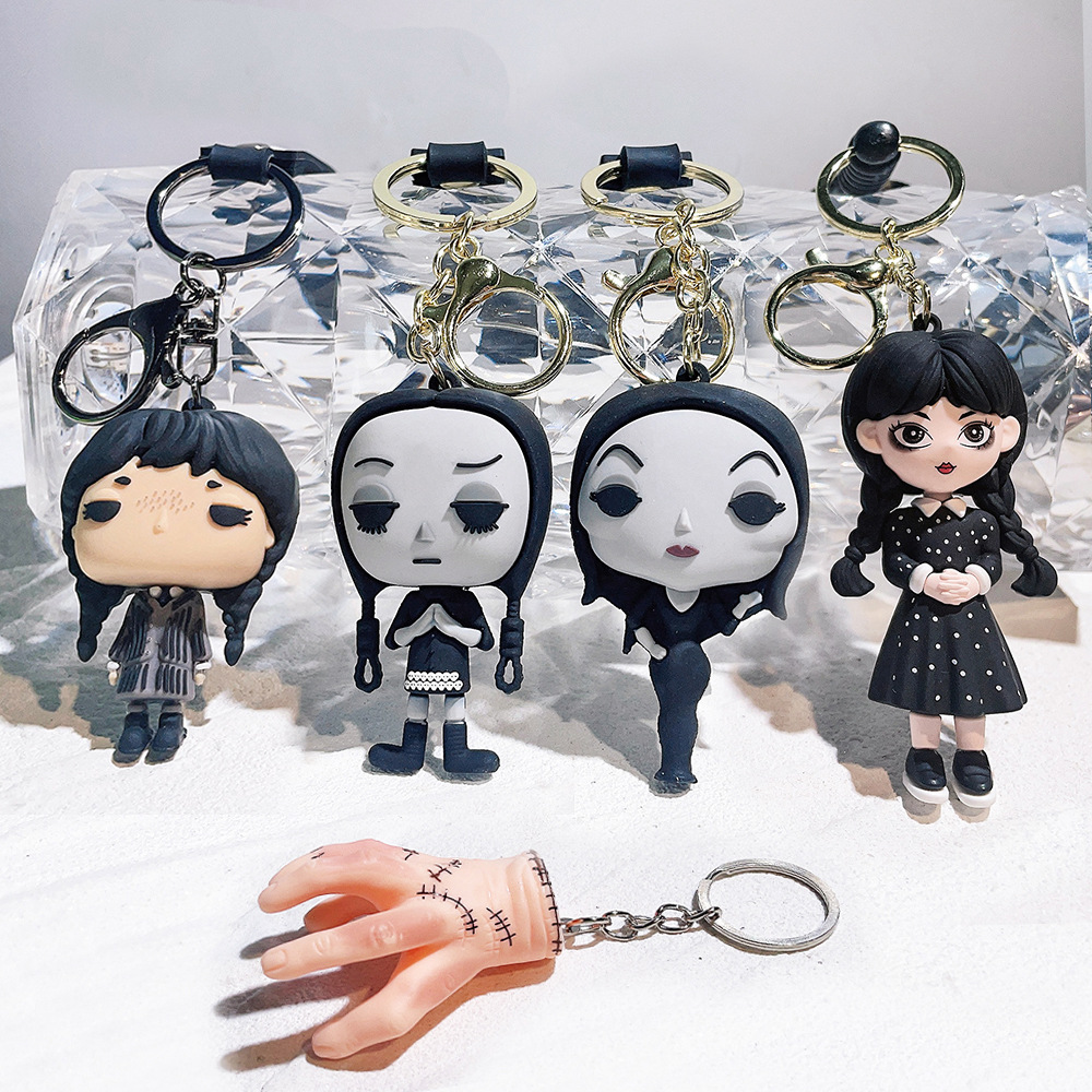 21 Cross Border Hot Wednesday Keychain Adams One Doll 3D Keychain Amazon Doll Doll